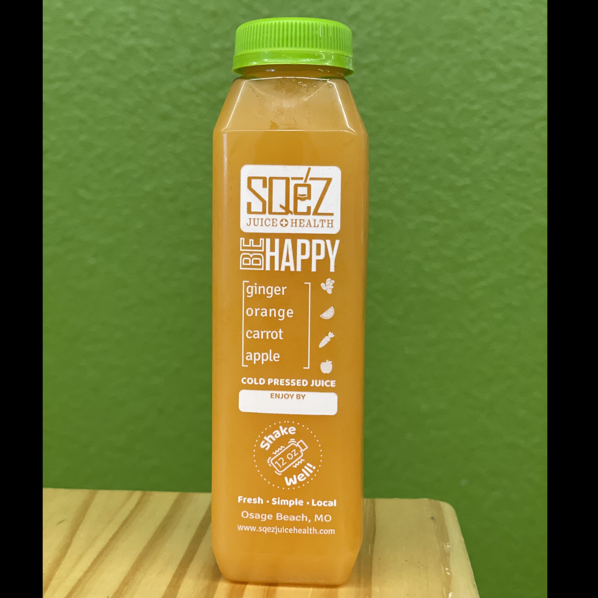 Be Happy | Fresh Cold-Pressed Juice | SQeZ Juice + Health